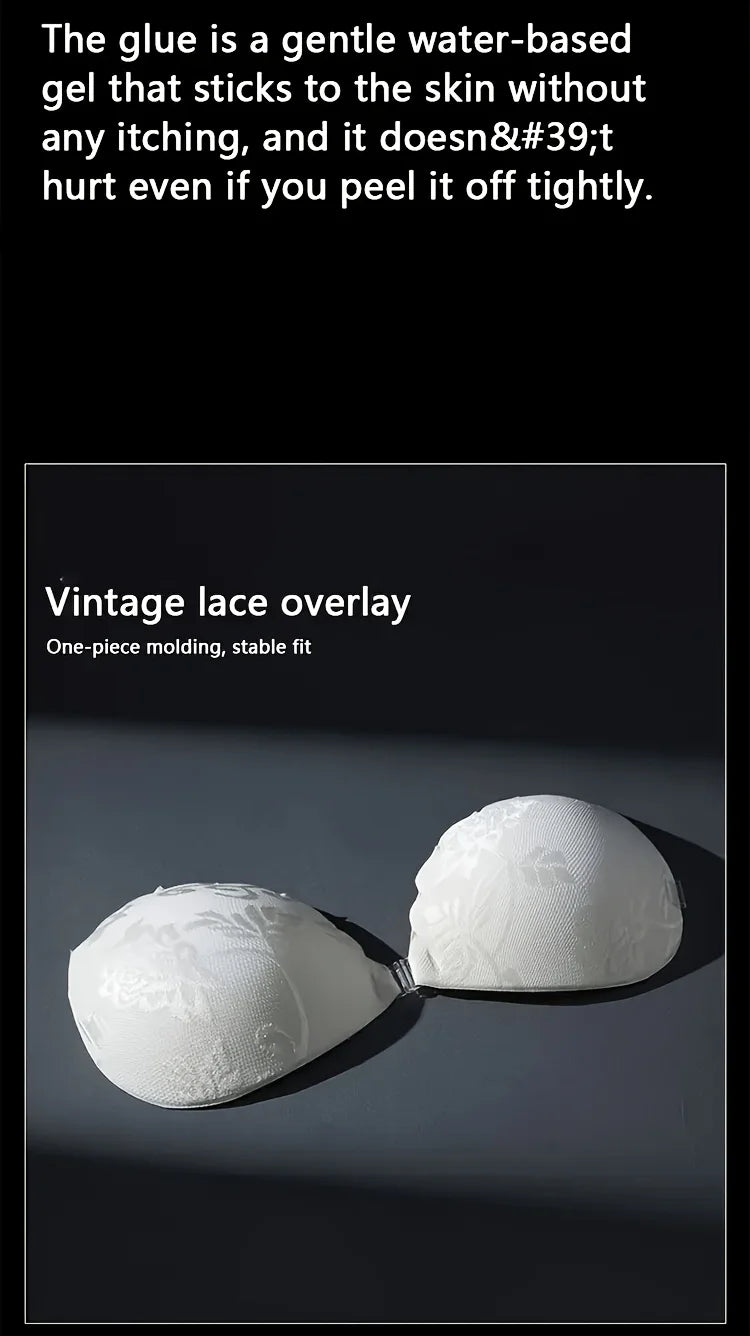 Sutien push-up invizibil, moale, elegant, fără bretele și fără cusături pentru femei - lenjerie intimă cu susținere