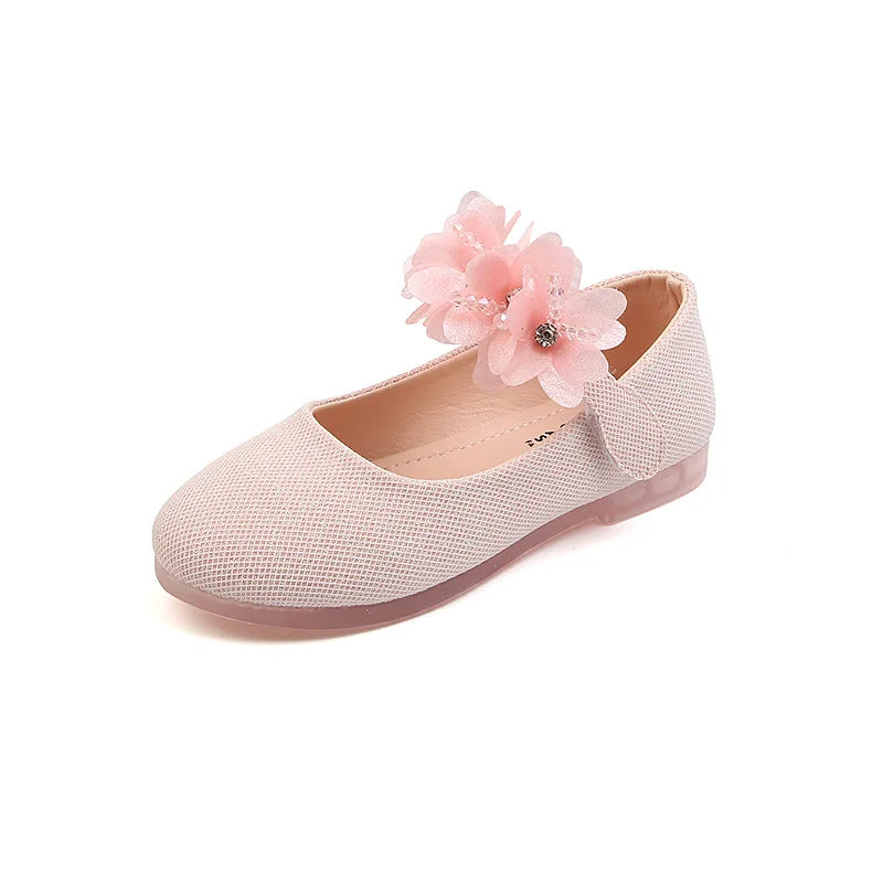 Mädchen Schuhe 2025 - Blumen Mary Jane Kristall Weiche Prinzessin Ballet Flats - Kleine Mädchen 1-7J Baby Hochzeit Party Leder Schuhe