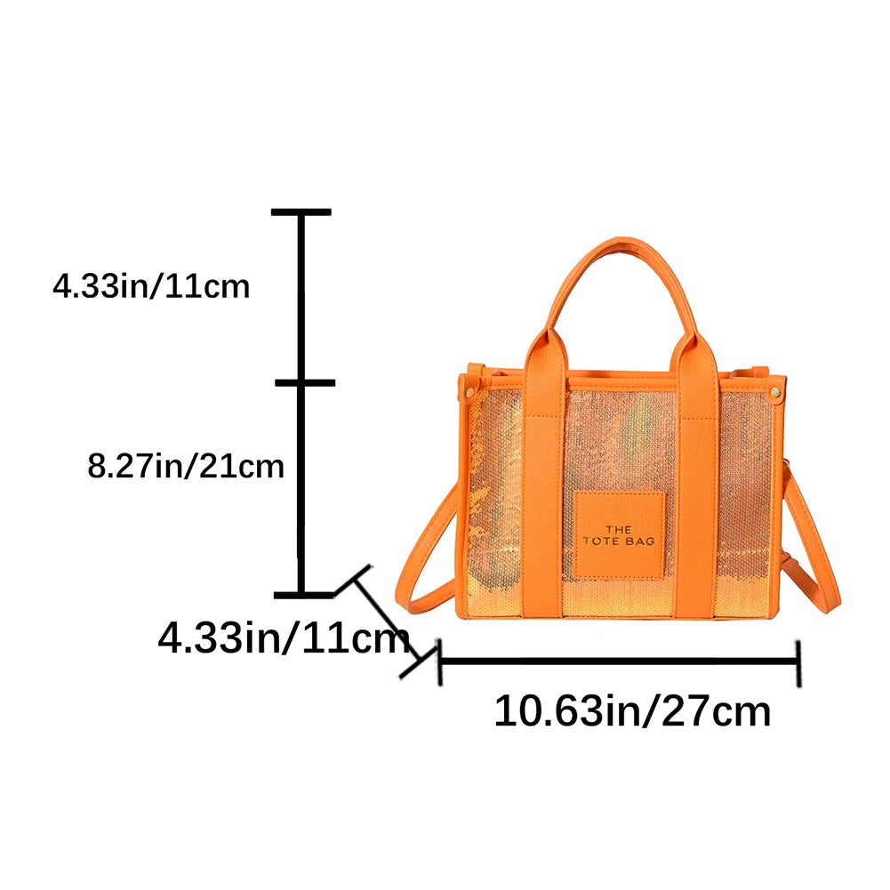 Women's Casual Tote Bag For Women Crossbody Female Handbag New Solid Words Lette Leisure Large Bag Fashion Shopper Tote Purse