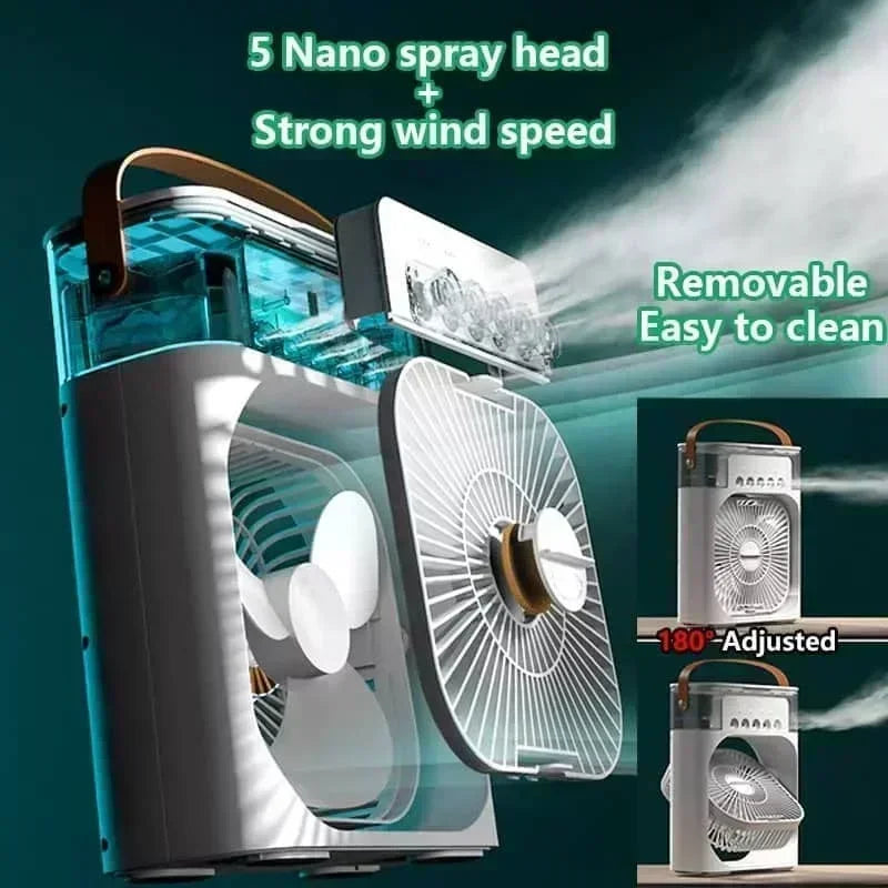 Kualool Fünfloch-Befeuchter-Lüfter - 5V2A 10W Kompakt