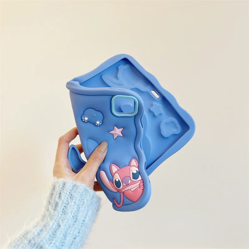 Stich 3D Cartoon Silikon - iPad 10,2/10,9 Zoll, stoßfest