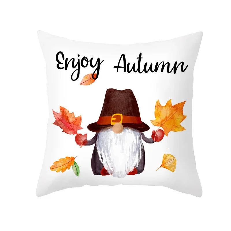 ZhejiangHign Herbst Kürbis Kissenbezug - 45x45 cm Polyester