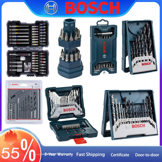 Bohrer-Set 2025: Bosch Mix Drill Bit Sets 7/15/25/33/43pcs High-speed Steel - Drilling Bit Impact Drill PH/PZ/S/L/HEX Magnetic Screwdriver Head Collection