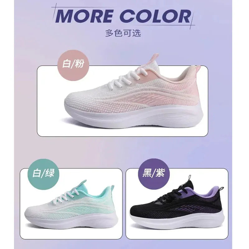 Womens Running Shoes Breathable Sport Tennis Sneakers Athletic Outdoor Gym Training Jogging Walking Shoes for Ladies