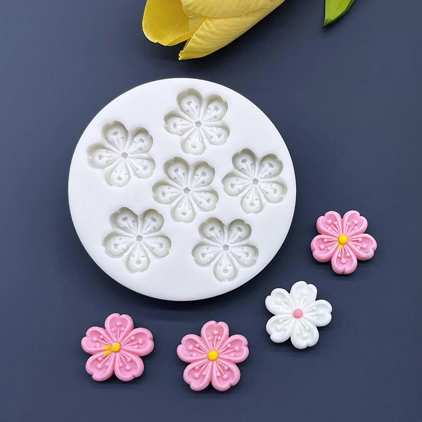 Flower Daisy Silicone Sugarcraft Mold Resin Tools Cupcake Baking Mould Fondant Cake Decorating Tools