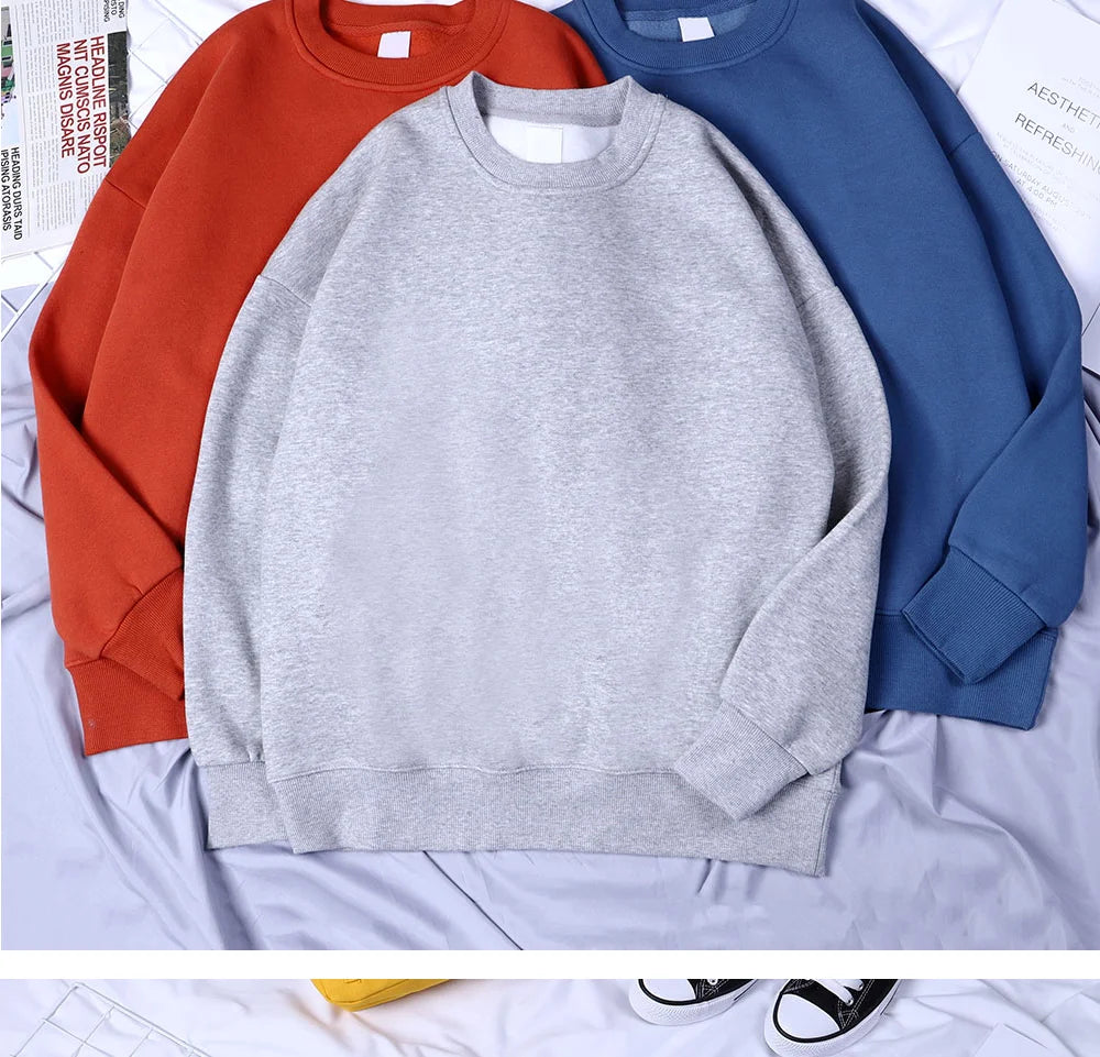 Teekossc Sweatshirt Harajuku Druck-M L, Polyester, O-Kragen