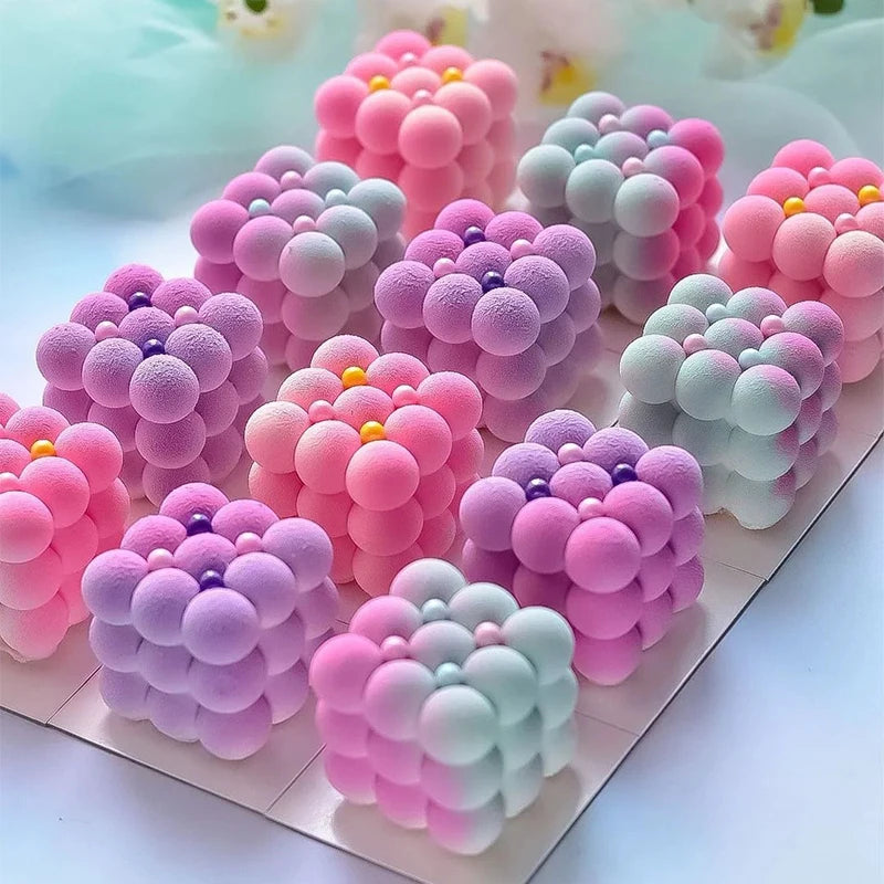 Silicone Pastry Mold 3D French Dessert Mousse Cake Baking Pan Chocolate Candles Soap Fondant Molds DIY Cake Decoration Tools