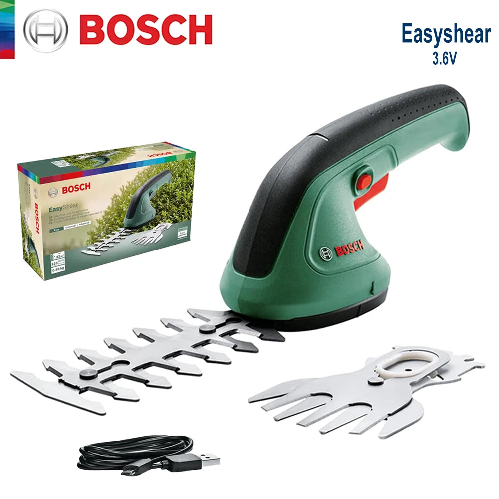 Bosch Elektrisch Hecken Trimmer 2025 - Kabellos Beschneidung Scheren Batterie - Aufladbar Scheren Hecken Schneider Gras Bonsai Strauch Garten Power Werkzeuge