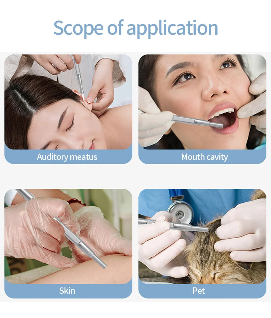 Digital Otoscope with Gyroscope 3.9MM 4.5 " IPS Ear Scope Camera 1080P Ear Wax Removal Tool For Home Ear Infection Detector