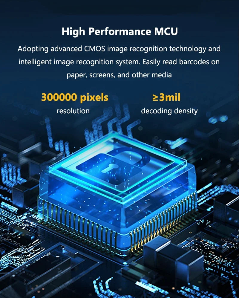 Scaner 2D luxuglow 1D/2D QR/PDF417 - 600×800, 200/s
