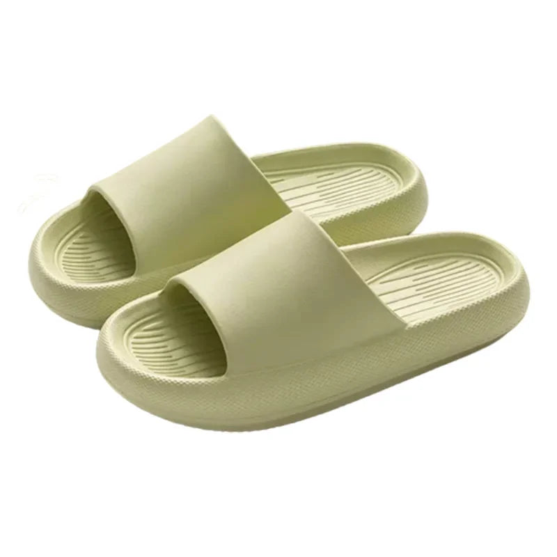 New Soft EVA Slippers Couples Home Slipper Outdoor Beach Summer Sandals Bath Men Flip Flops Non-Slip Women Thick Sole Shoes
