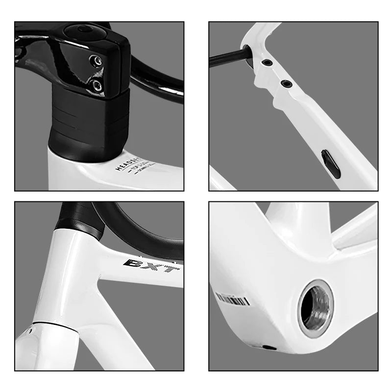 BXT Disc Brake Carbon Gravel Bike Frame 700C/27.5er Max Use 47C/2.1 Tire Carbon Gravel Bicycle Frame Thru Axle Carbon MTB Frame