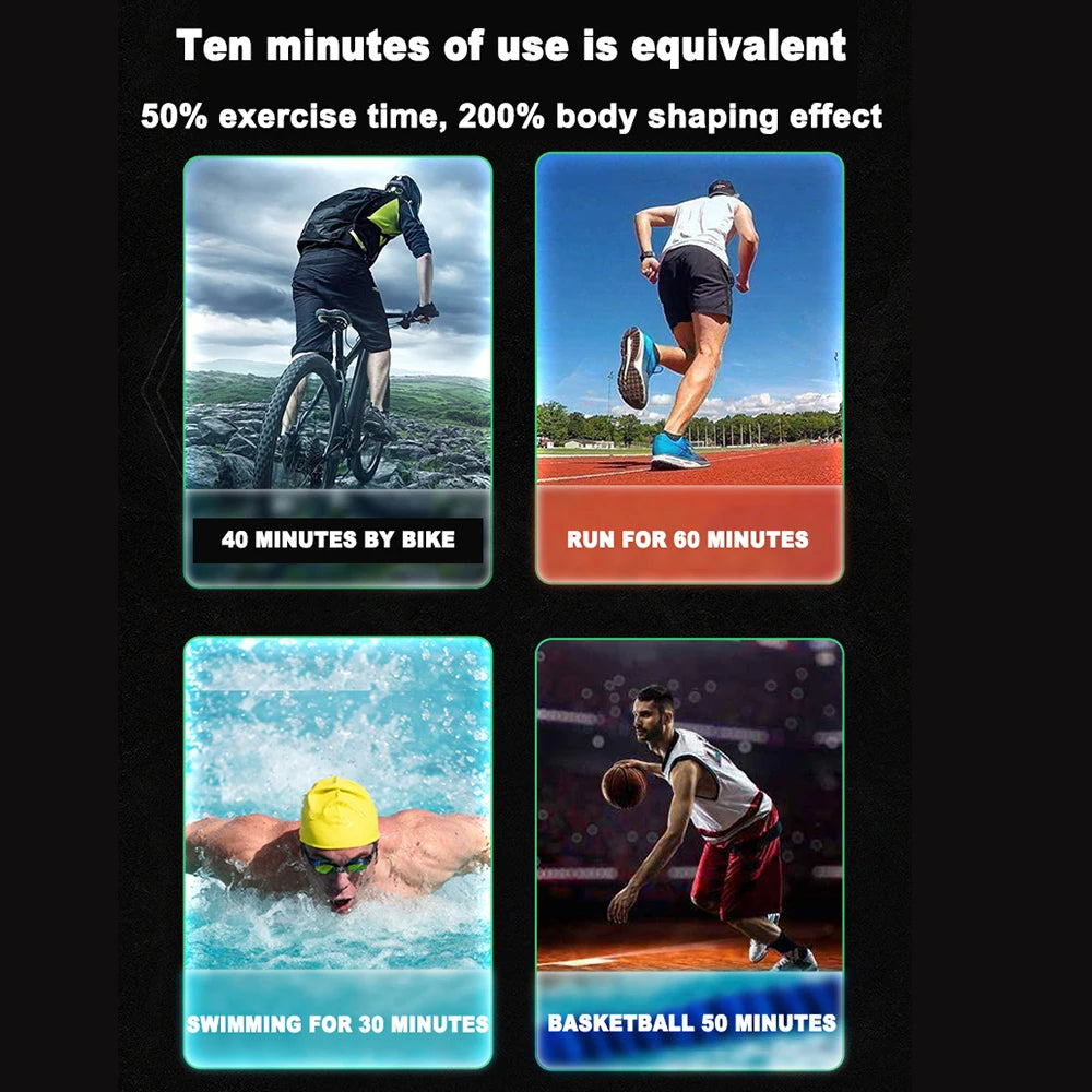 USB Aufladbar Bauchmuskel Trainer 2025 - Tragbar Bauchmuskel Massagegerät - Elektronisch Training Gürtel Übung Fitness Ausrüstung