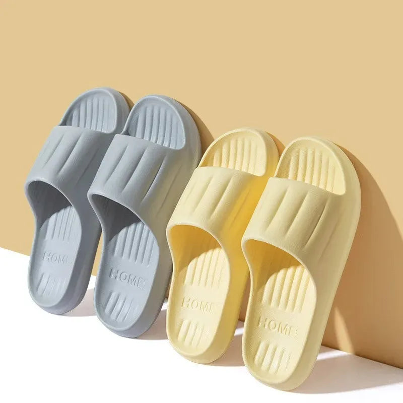 Heim Hausschuhe Frauen Männer Sommer Sandalen Weich EVA Slides Strand Flip Flops Paare Badezimmer Rutschfest Schuhe