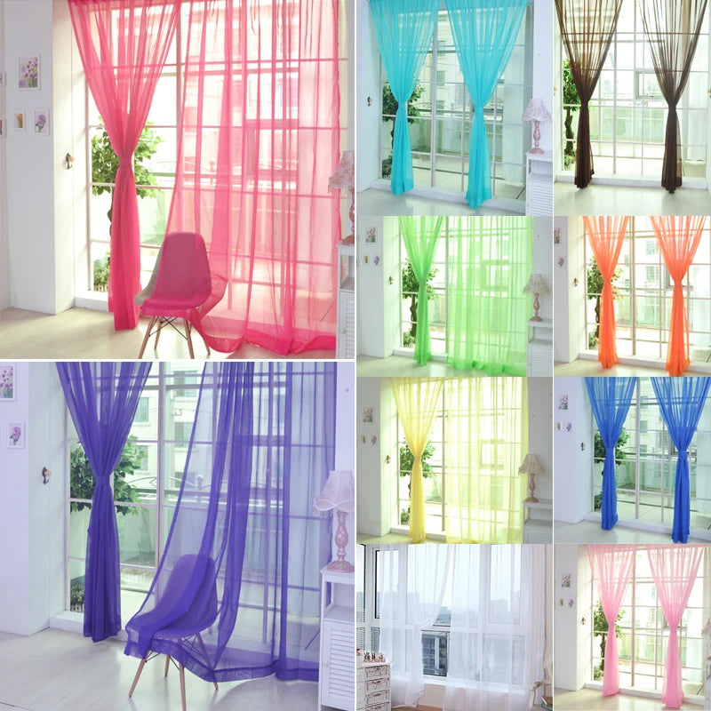 Zhejiang C Voile Gardine - 100 Prozent Polyester 140x250 Cm
