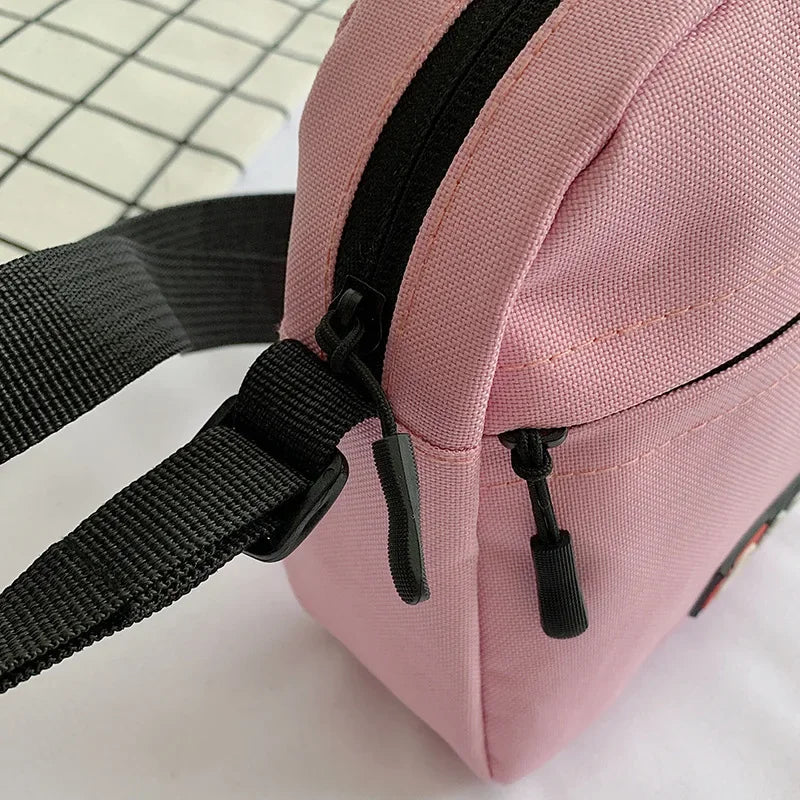 Canvas-Tasche 2025: New Fashion Crossbody Women's - Mobile Canvas Student Versatile Outdoor Sports Mini Collection