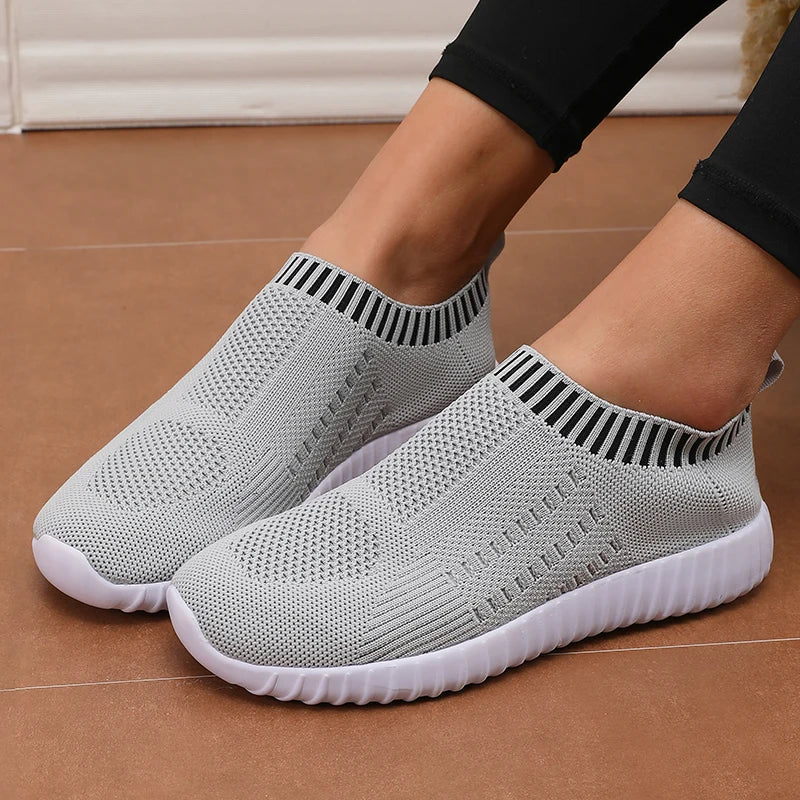 Frauen Sneakers Flach Boden Outdoor Casual Sport Einzel Schuhe Komfortabel Sommer Mesh Leicht Vulkanisiert Walking Schuhe