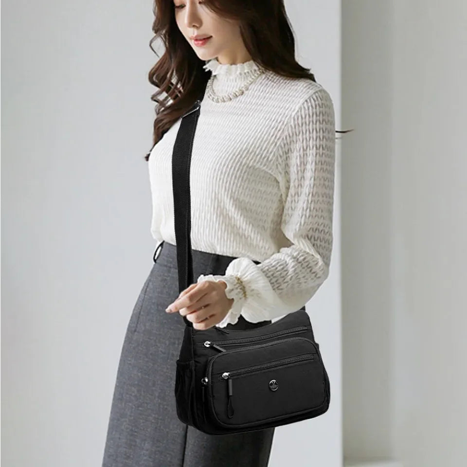 New Middle-aged Women's Bags Fashion Shoulder Bags Versatile Nylon Crossbody Bag Large-capacity Mother's Bag for Daily Travel