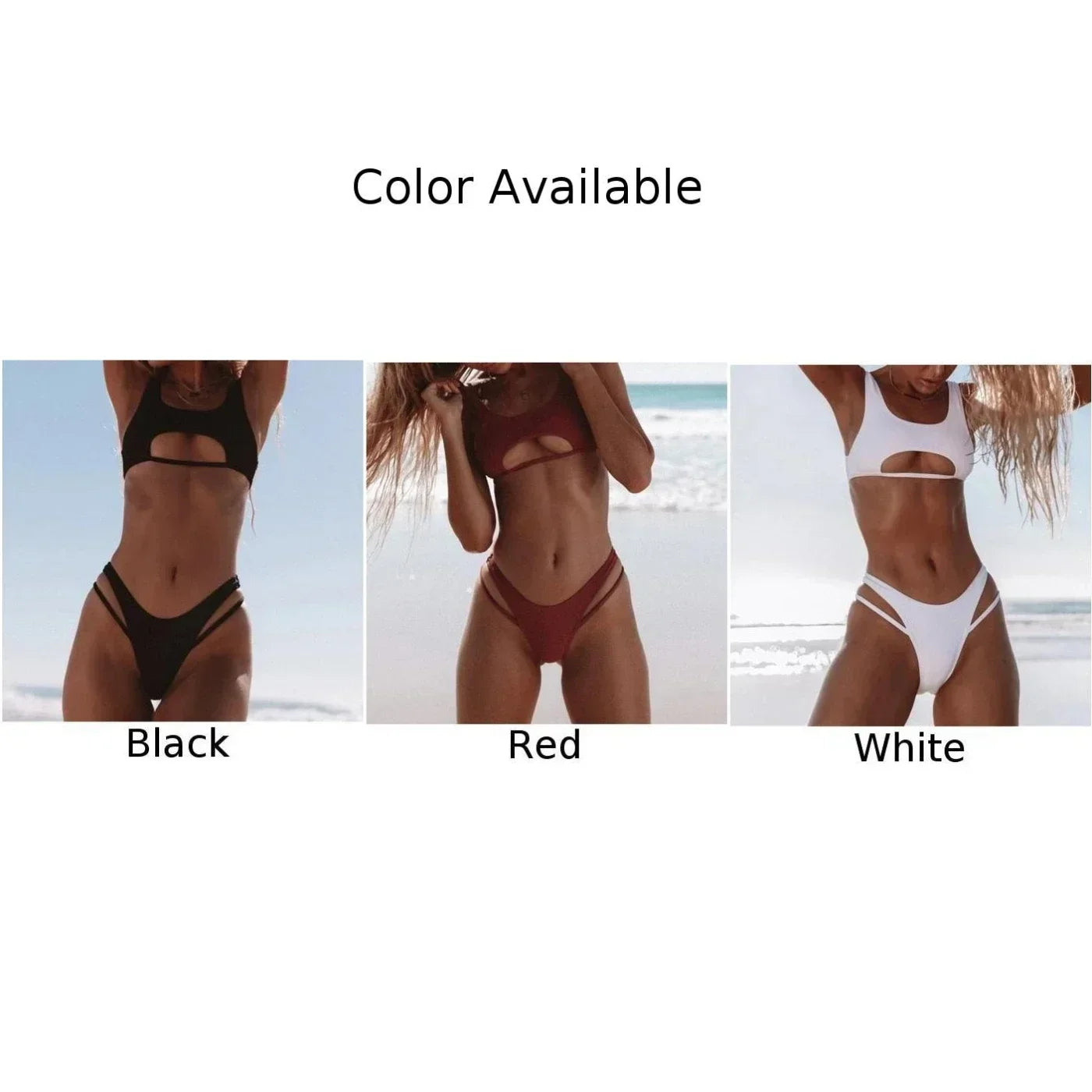 ZYNCUE Bikini Set 2025 - Elegantes Damen Bikini Set mit figurbetontem Schnitt
