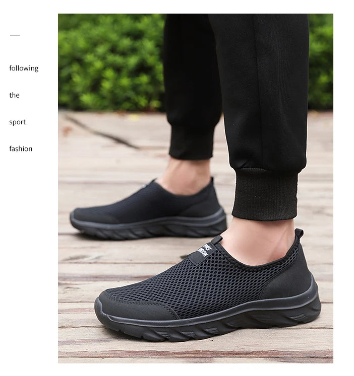 Men's Sneakers Breathable Men Casual Shoes Outdoor Male Slip On Loafers Walking Sneakers Tennis For Men