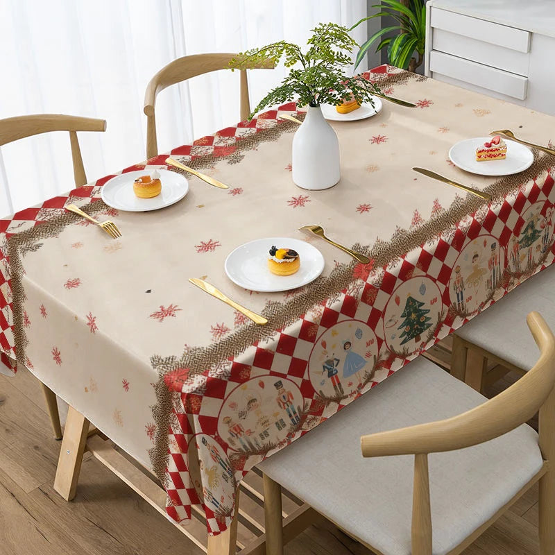 Home Decor Festive Christmas Tablecloth Design Restaurant kitchen tablecloth living room home decoration party decoration