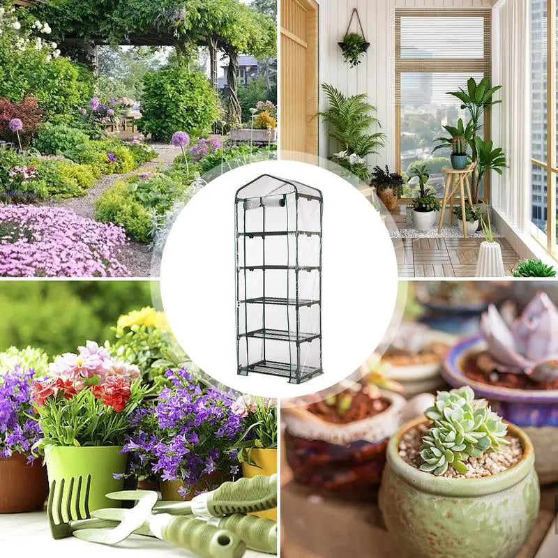Outdoor For Garden Gardening Warm Waterproof Greenhouse Portable Mini Planter House Flower Frame Meaty Sun Room Hothouse Cover