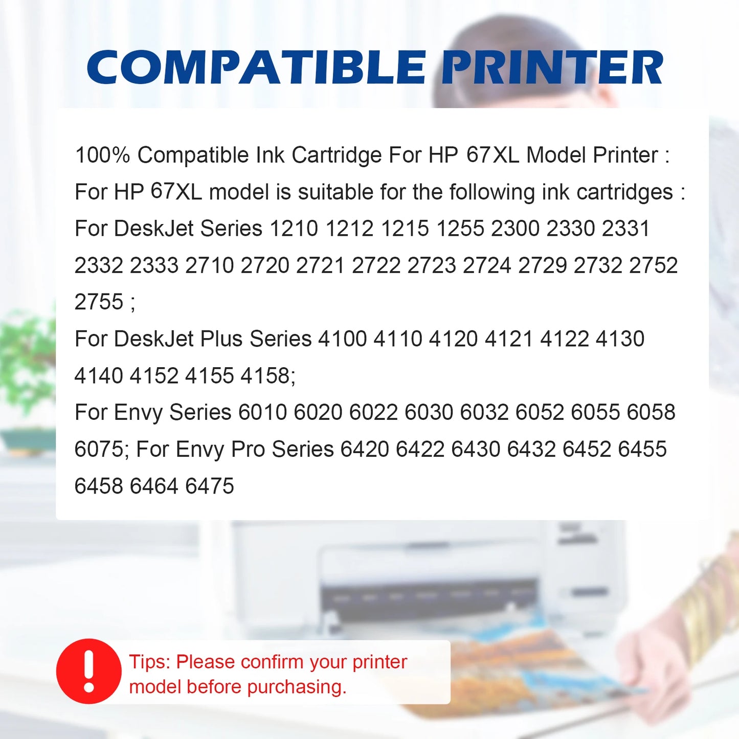 ShinColor HP 67XL Ink Cartridges HP Deskjet 2700 ink cartridge for Envy Series 4200 6020 6030 6400 6430