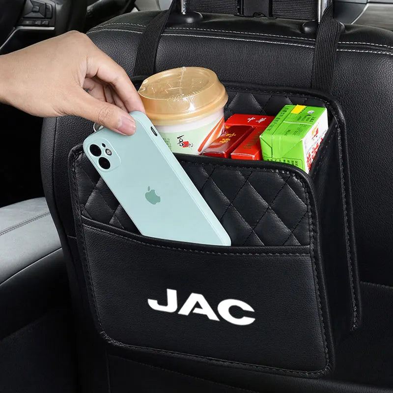 Car Back Seat Storage Bag Organizer Hanging Bag For JAC Refine J3 J4 J7 JS2 JS3 JS4 KR1 S2 S3 S4 S5 S7 Vapour T8 car Accessories