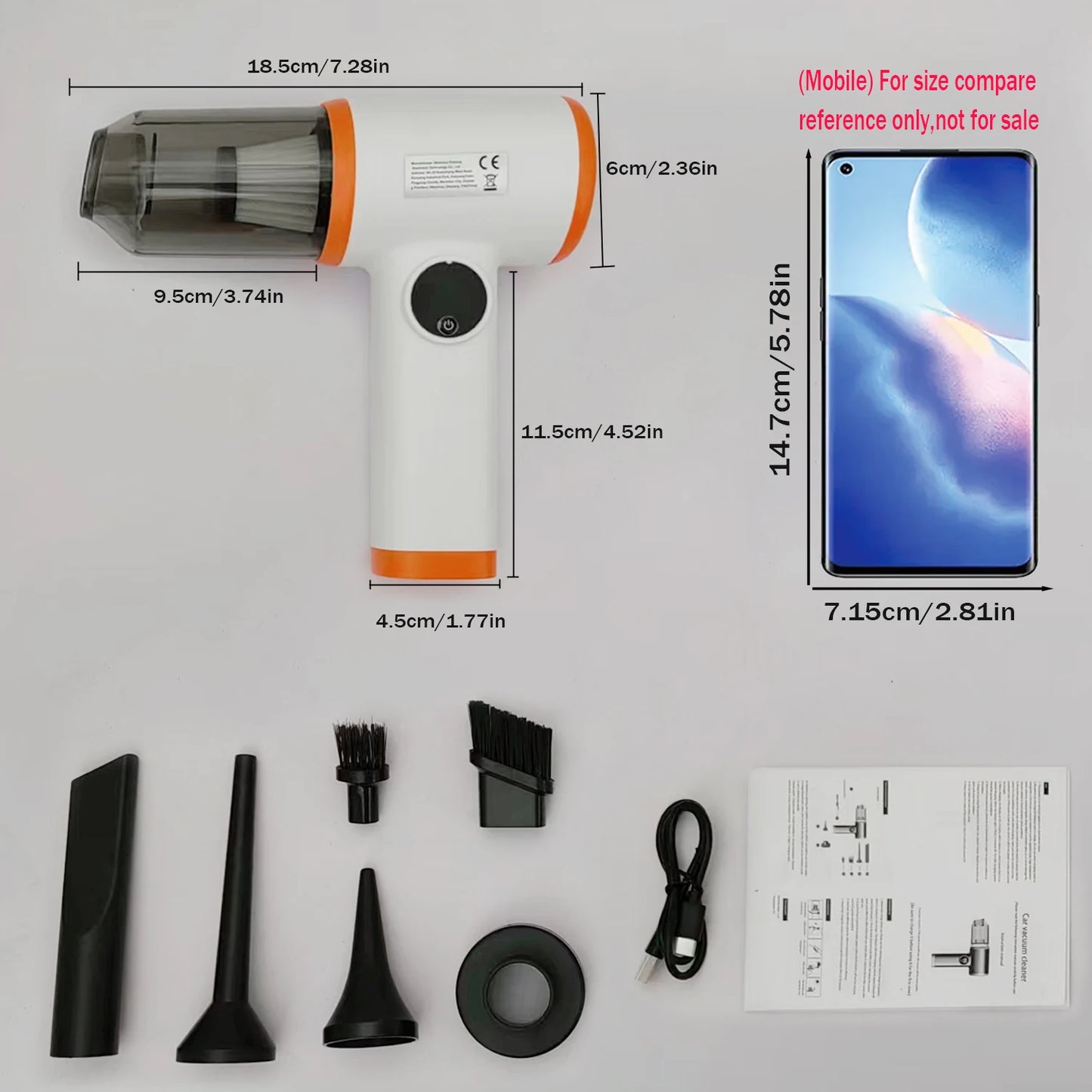 Other KB809 4in1 USB Staubsauger - Bürstenlos 547g 21.5cm