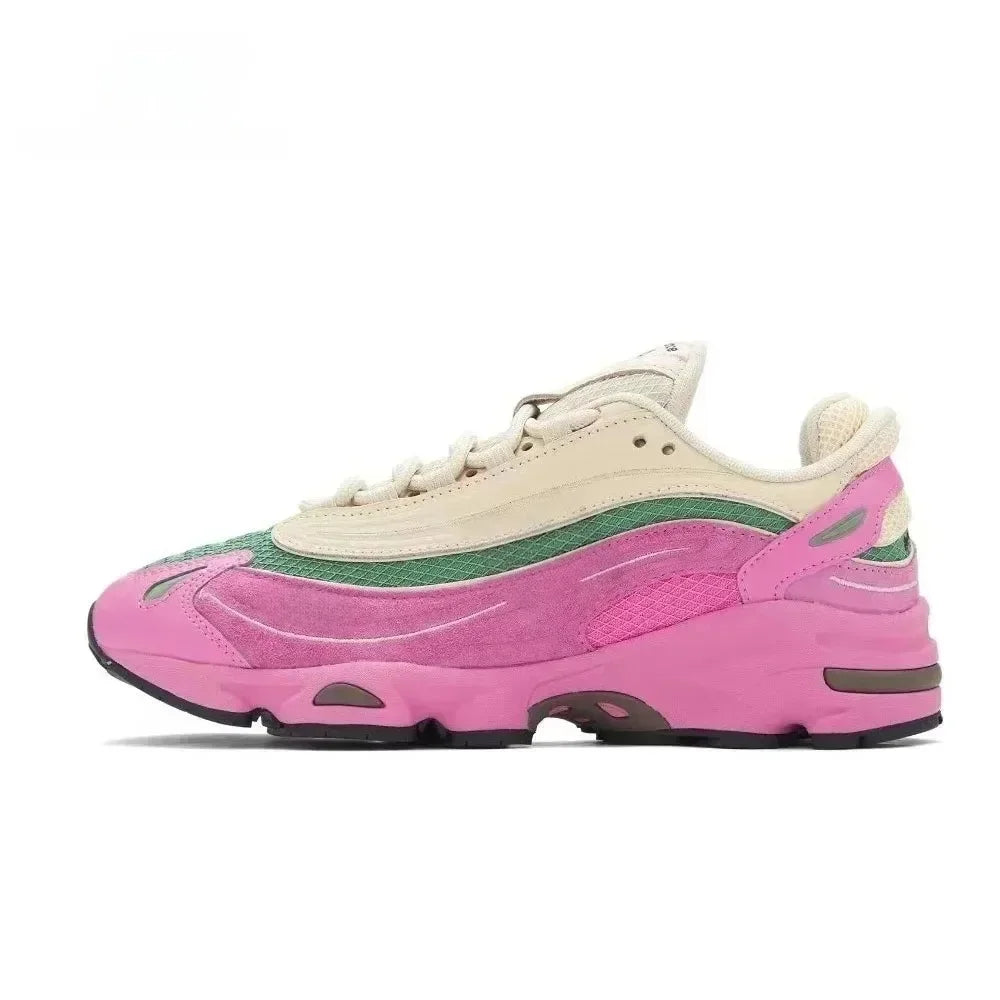 EOENKKY NB1000 Atmungsaktiv Mesh-Leder Laufschuh - Größe Normal, Obermaterial Mesh-Leder, Farbe Grau Silber