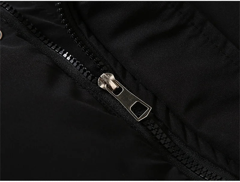 Fujian Herren-Weste abnehmbar Kapuze - Baumwolle, warm, L