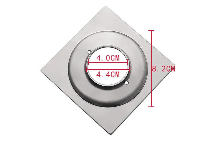 Gefängnis-Bodenablauf Edelstahl Abweisend - Ø10cm,110R