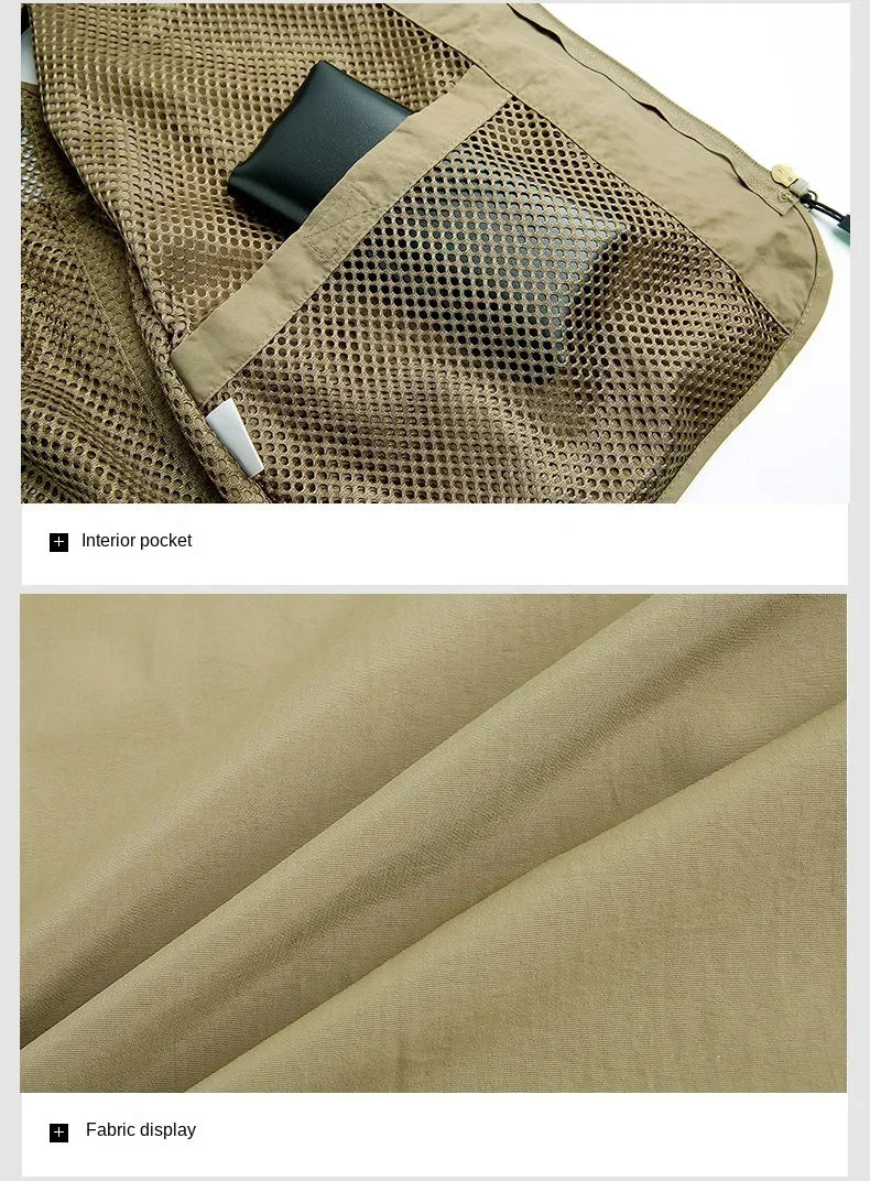 OutGear MultiPocket Jagdweste - 12 Taschen, Mesh, L