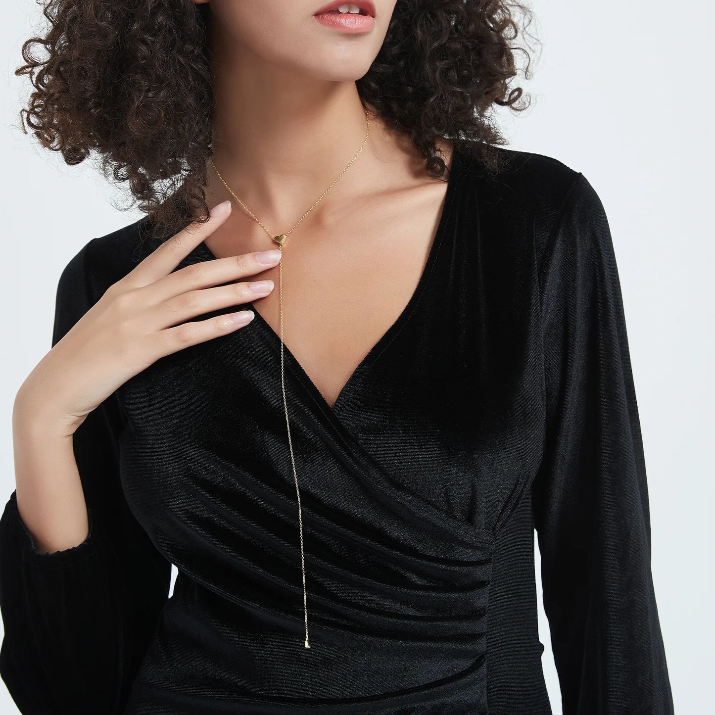 ANDYWEN 925 Sterling Silber Transformer Kette Herzanhänger Charme Halskette Choker vergrößerbar Frauen Luxusjewekry