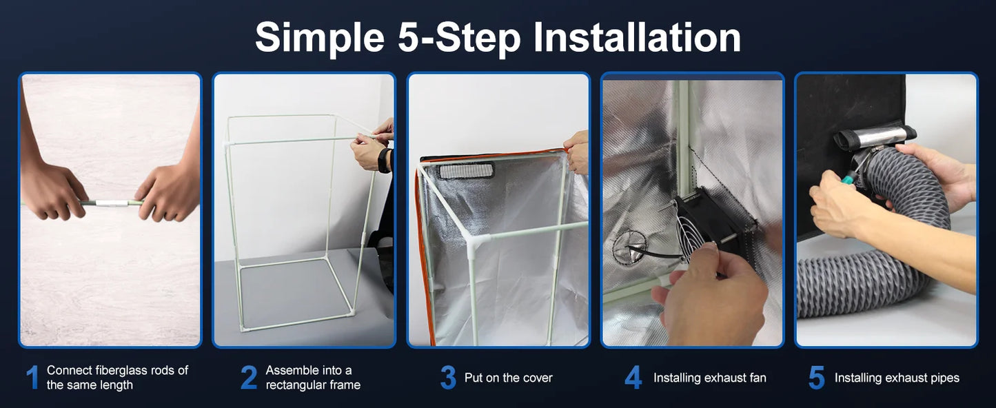 Yoopai Resin Enclosure for 3D printer Resin Enclosure Multifunctional Vented Enclosure Tent Cover 3D printer House 43*45*71cm