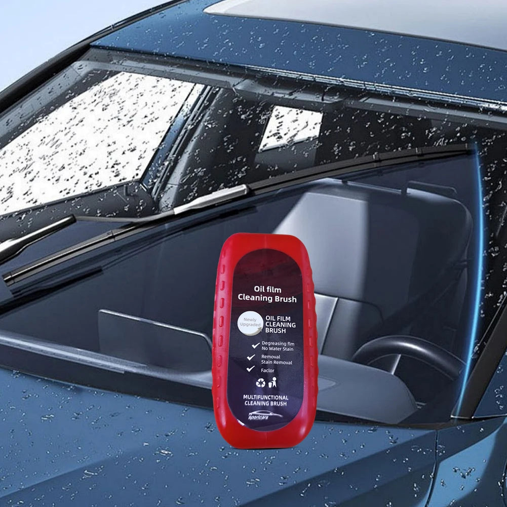 Autoglas-Reiniger 2025: Car Glass Oil Film Remover - Powerful Windshield Cleaner Sponge Brush Water Spots Collection