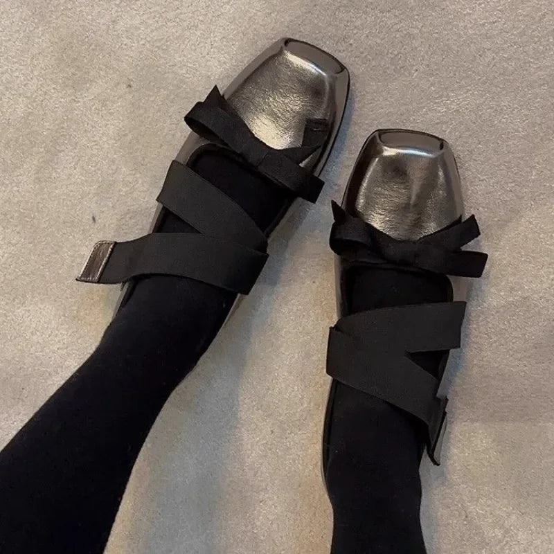 Women's Ballet Flats Shoes Woman Spring Summer 2024 Casual Sneakers Sandals Fashion Sabot Barefoot Ballerina Comfortable Elegant