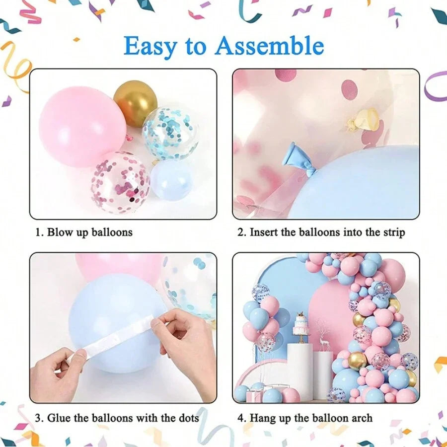 Choice 140er Ballonbogen Set Weiß - 140 Stück 5 Zoll