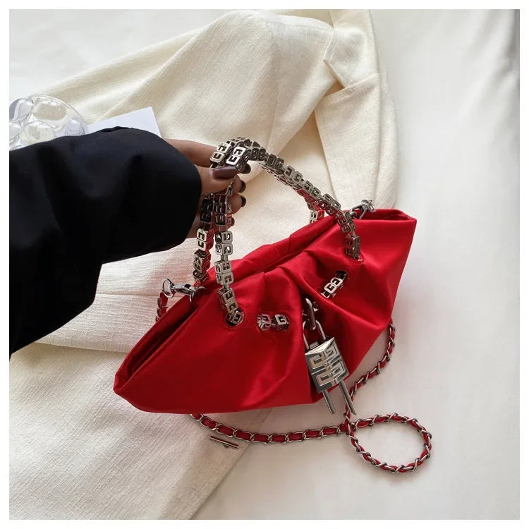 New Fashion Chain Handbags for Women Luxury Crossbody Bag Designer Shoulder Bag Black Female Purse Sac Femme