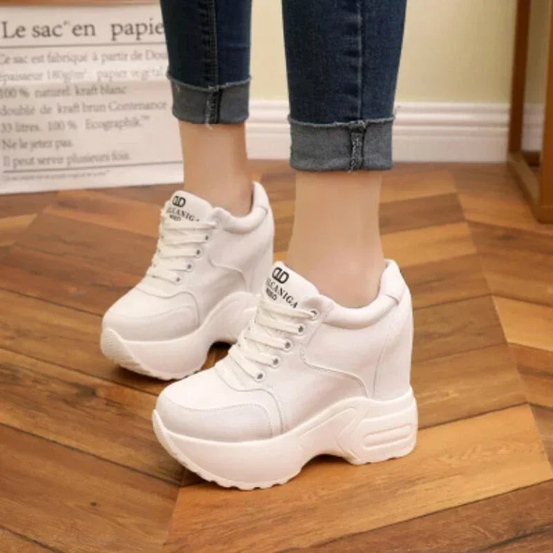 WGZNYN 187 Plateau Sneaker Atmungsaktiv - 10cm Absatz Mesh