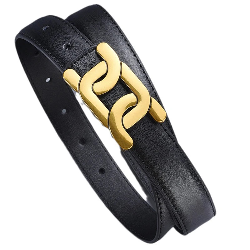 DINISITON Retro Gürtel Fashion - PU 2.4cm Breite, 6.1cm