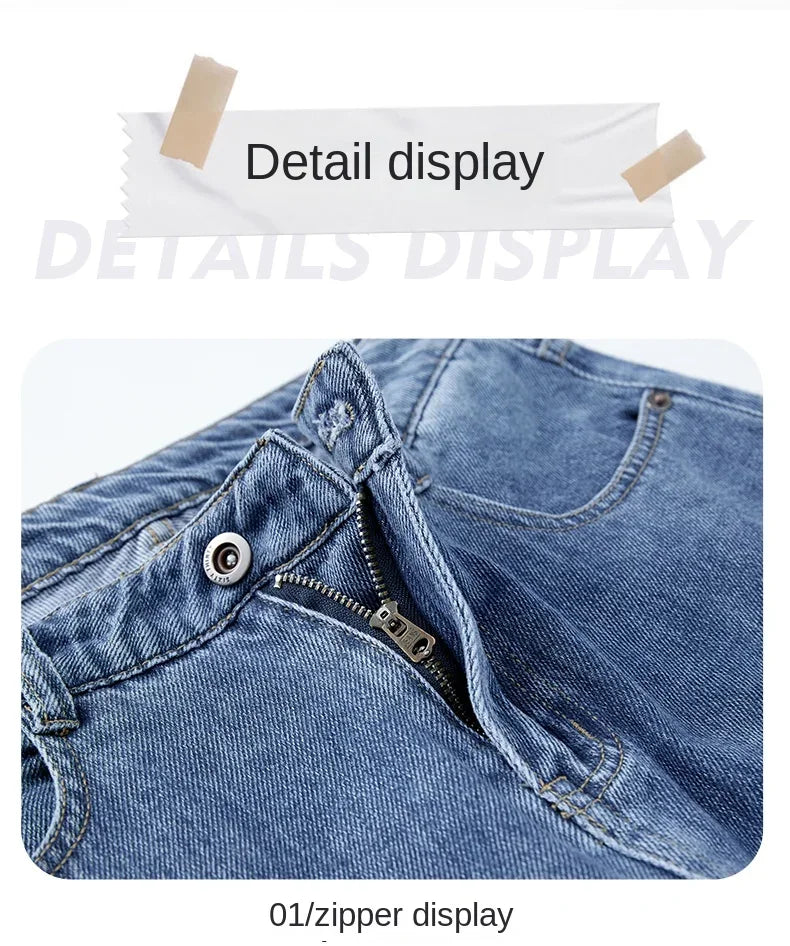 Guangdong Jeans Lockere Passform - 100% Baumwolle Weit