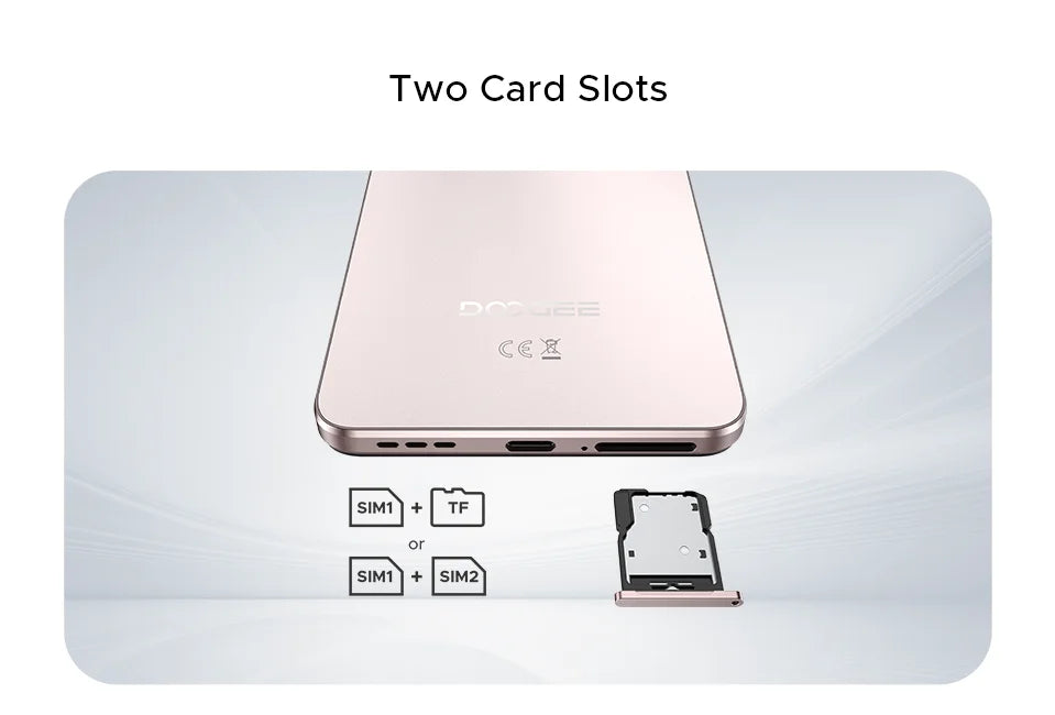 Doogee Note58 Pro Versiune Globală Android 15 Smartphone-uri 8GB RAM 256GB ROM 6250mAh Baterie Mare 6.75" Ecran HD+ NFC Telefon Mobil