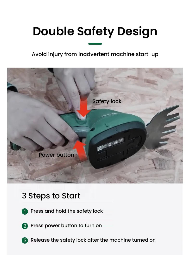 Bosch Elektrisch Hecken Trimmer 2025 - Kabellos Beschneidung Scheren Batterie - Aufladbar Scheren Hecken Schneider Gras Bonsai Strauch Garten Power Werkzeuge