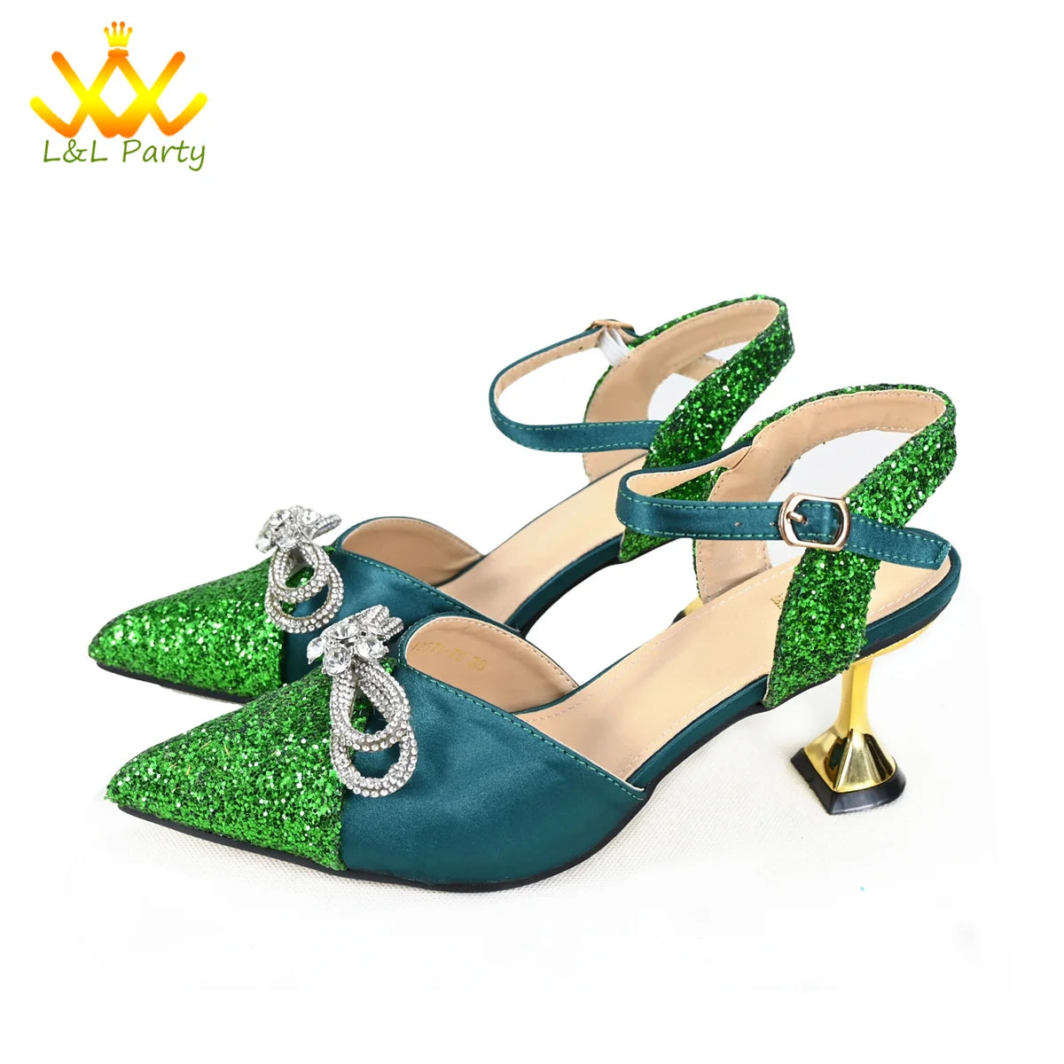 Elegant New Design 2024 Winter Design Italian Women Shoes and Bag Set in Fuchsia Color High Quality Pointed Toe For Party