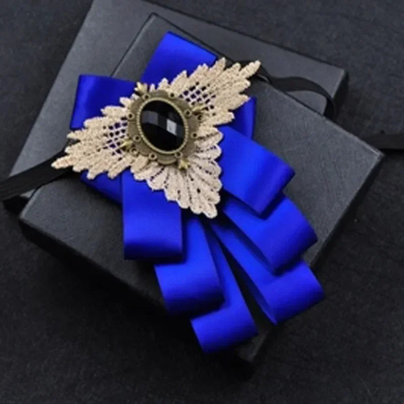 Hochzeits-Set 2025: British New Fashion Men's Wedding Performance Groom - Wedding-Party Flower Collar Bow Tie Pocket Towel Square Set Men Accessories Collection