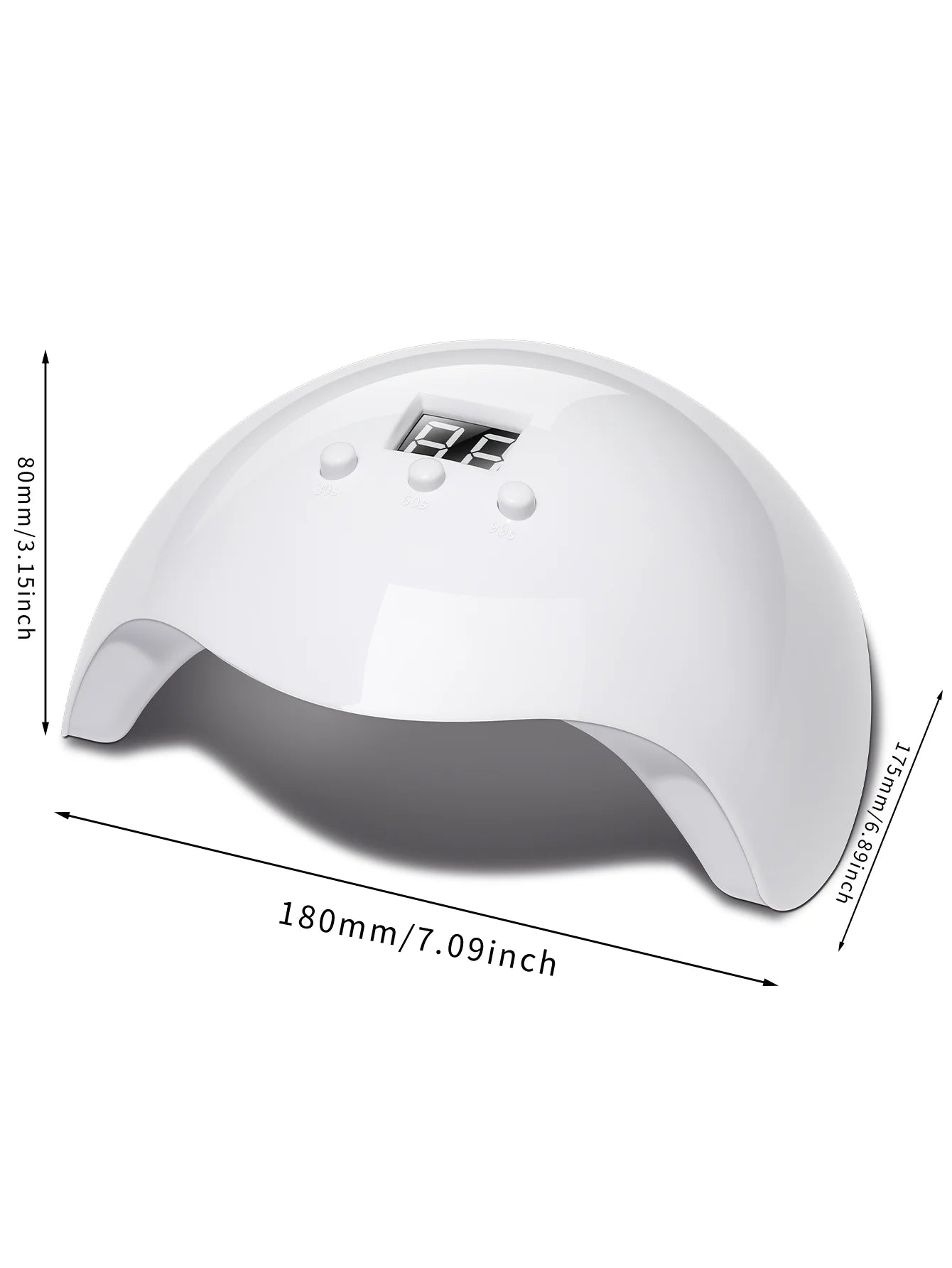 Ctrs 5S Professionelle UV Nagellampe - 12 LEDs 5W 3 Timer