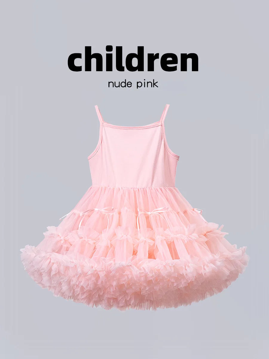 Girls' Dresses with a Sense of Luxury for Summer 2025. Sweet Children's Dresses for Children's Day. Princess - style Sling Dress