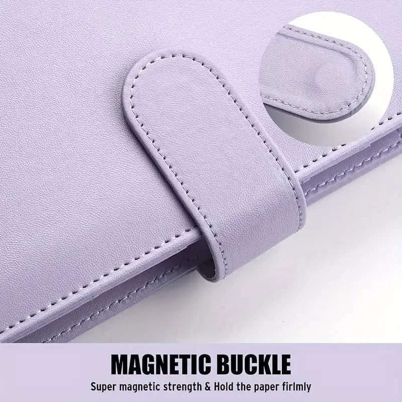 Macaron Color A5 Notizbuch 2025 - 6 Ringe Binder Planner Magnetic Buckle Schule