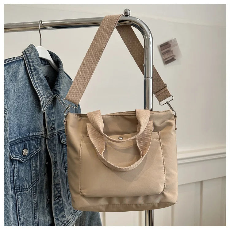 Small Casual Tote Bags Women Shoulder Messenger Bags Korean Canvas Fashion Female Crossbody Bag for Girl 2024 Cloth Handbags